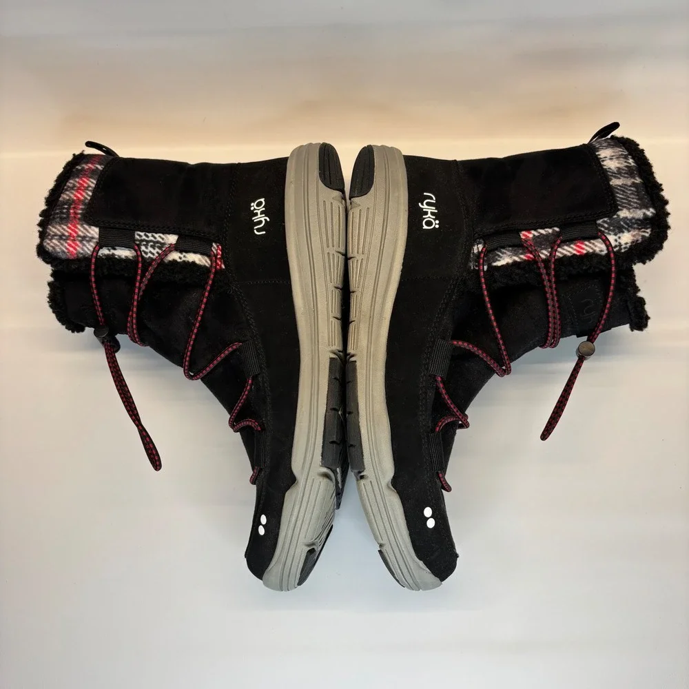 Ryka Alyssa Black Waterproof Winter Snow Boots Womens‎ Size 8M